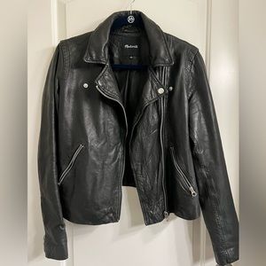 Madewell Washed Leather Motorcyle Jacket